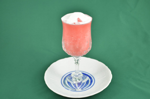 苺のドリンクスムージー